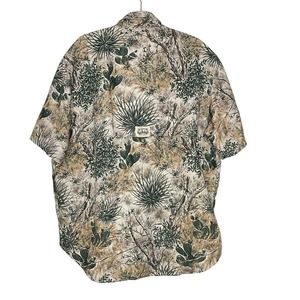 Game Guard Large Mens Multicolor Short Sleeve Collared Button Up Shirt